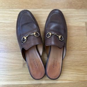 Gucci Princetown Leather Mules